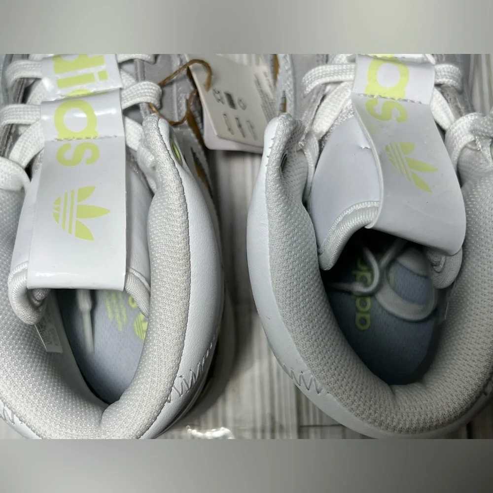 Adidas Drop Step XL Women’s high top‎ shoes sneakers White Lime size 4.5 GZ1582